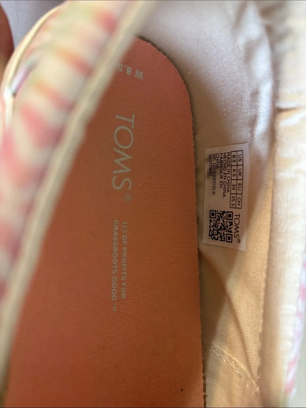 Toms Pastel Tie-Dye Slip-On Sneakers in Pink, Peach, Mint